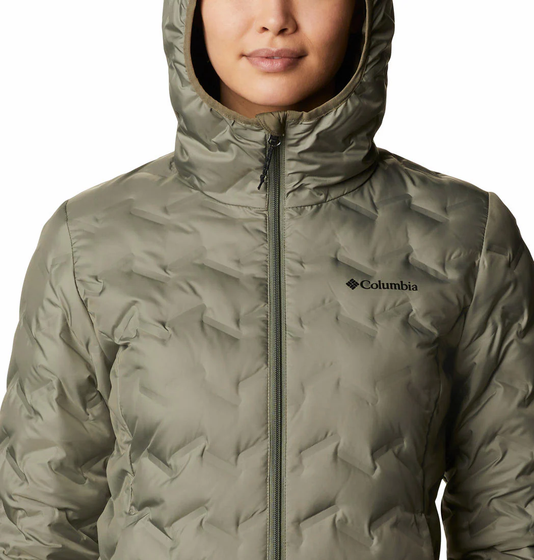 Columbia Women Green Delta Ridge Long Down Jacket - Image 2