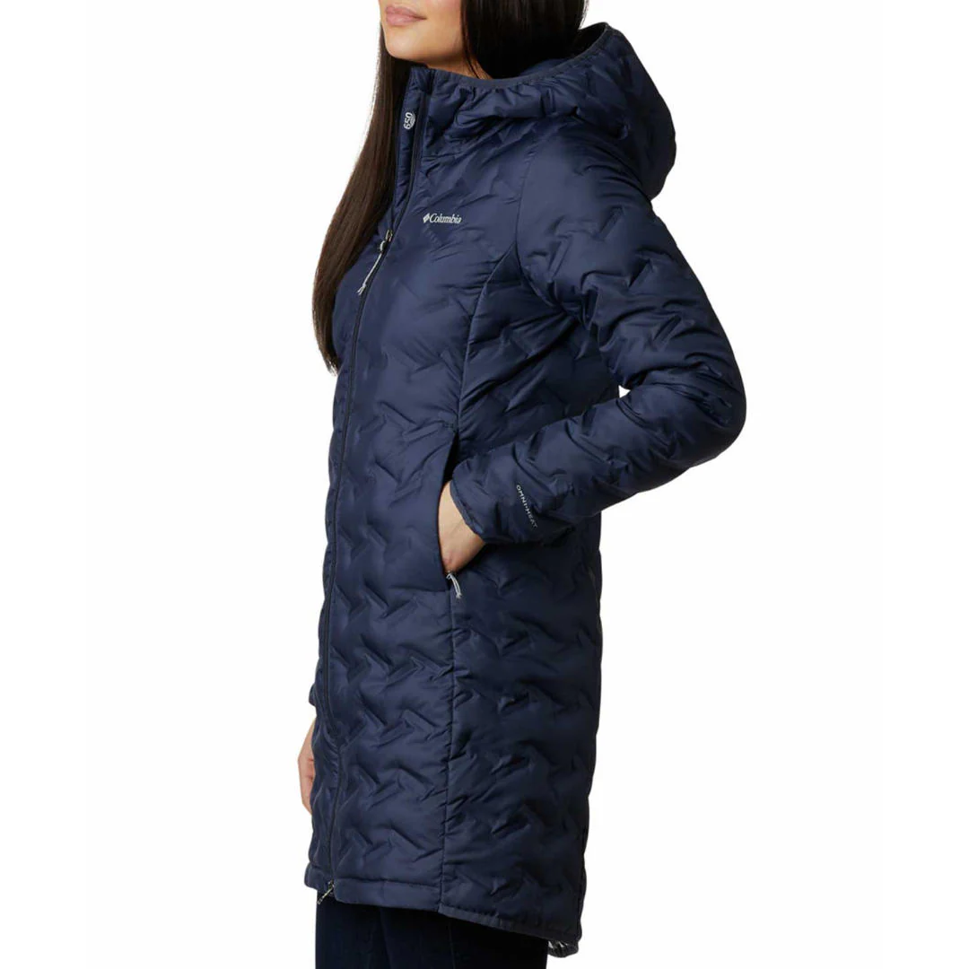 Columbia Women Blue Delta Ridge Long Down Jacket - Image 4