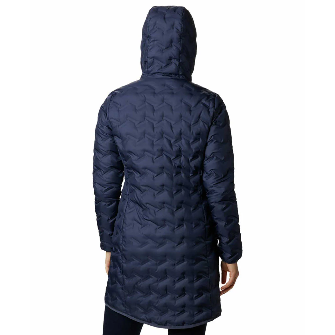 Columbia Women Blue Delta Ridge Long Down Jacket - Image 5