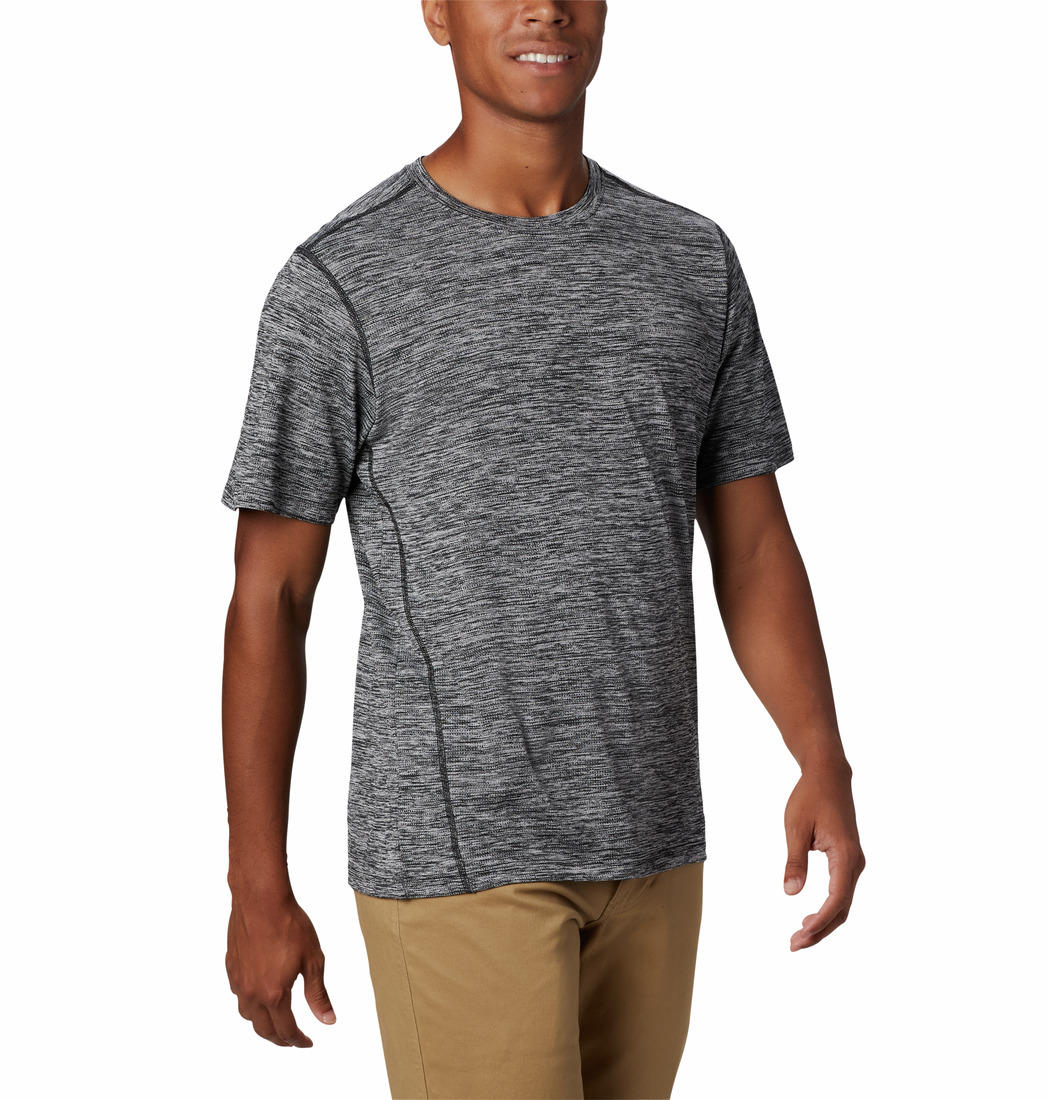 Columbia Men Black Deschutes Runner Short Sleeve Shirt - Image 3