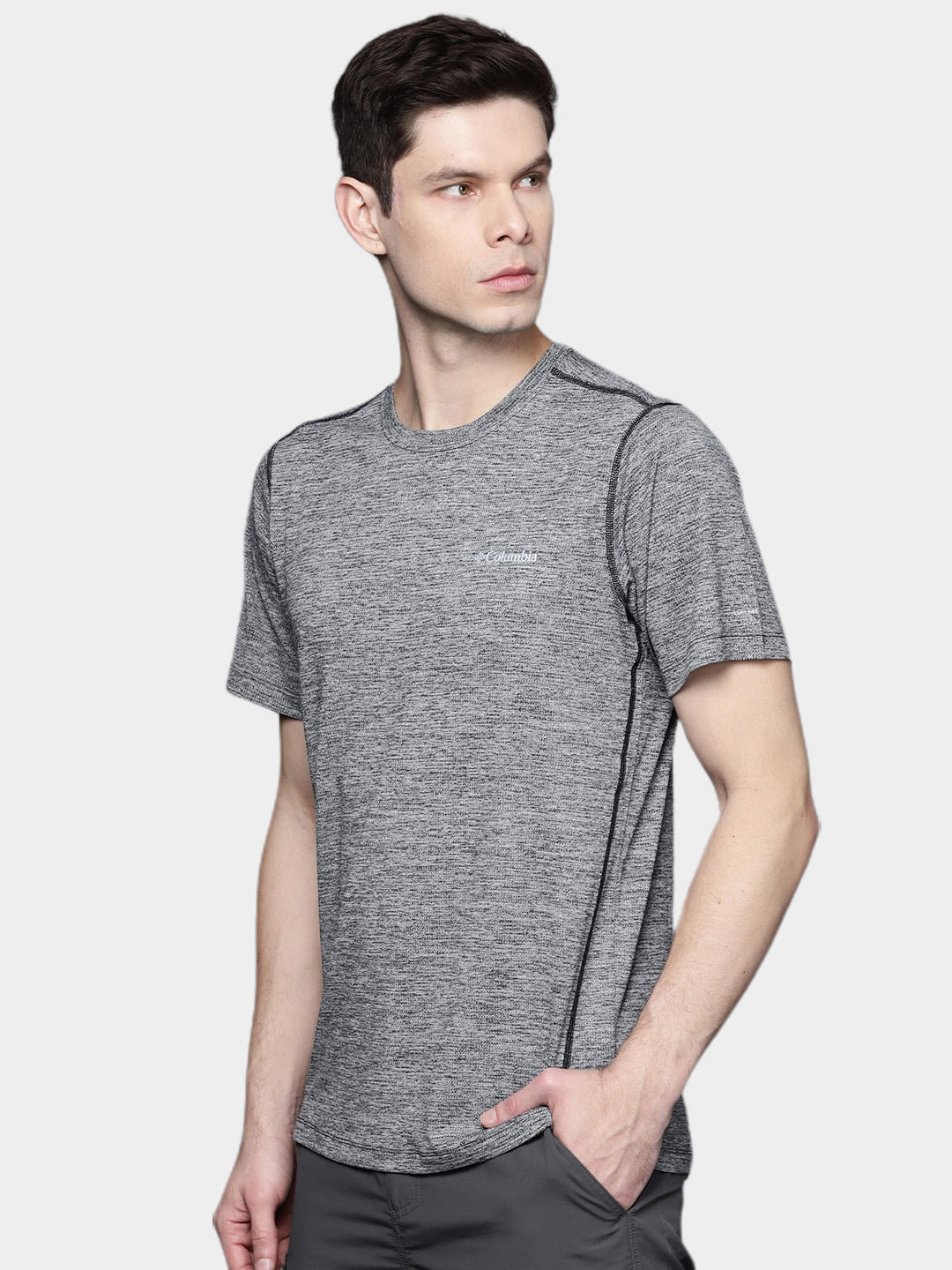 Columbia Men Black Deschutes Runner Short Sleeve Shirt - Image 8