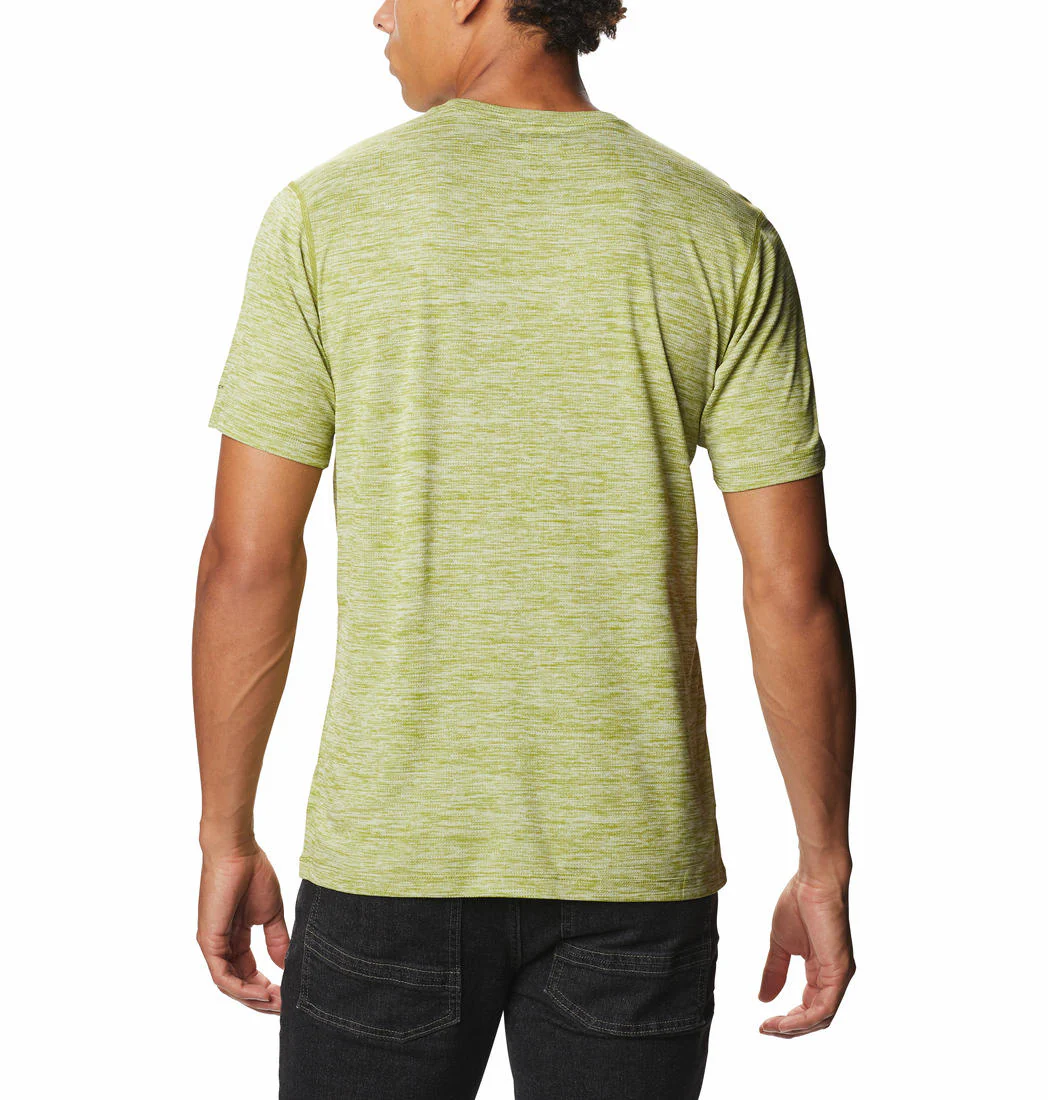 Columbia Men Green Deschutes Runner Short Sleeve Shirt - Image 2