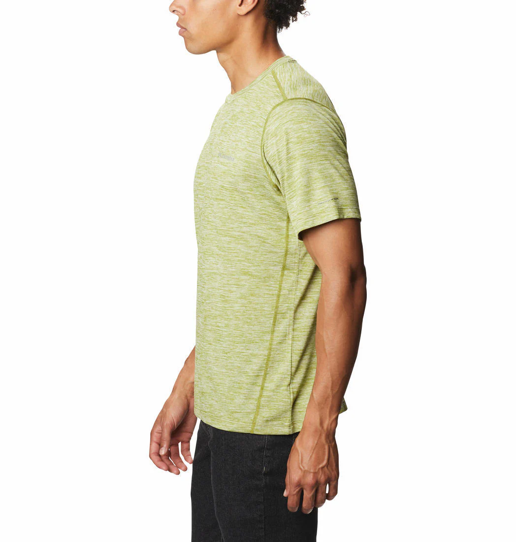 Columbia Men Green Deschutes Runner Short Sleeve Shirt - Image 4
