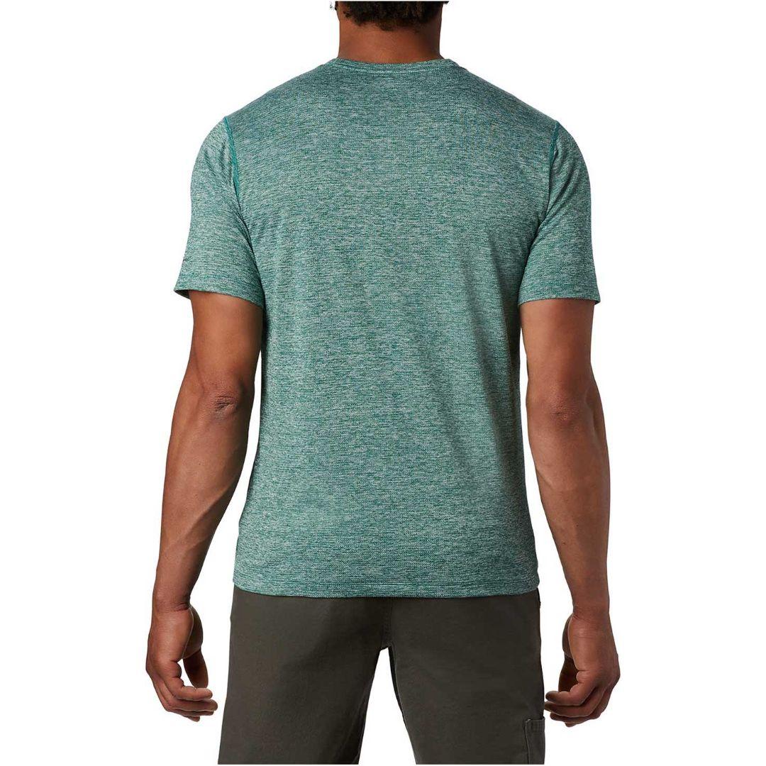 Columbia Men Blue Deschutes Runner Short Sleeve Shirt - Image 5