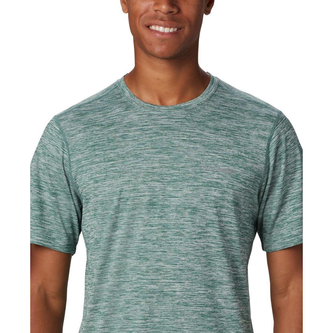 Columbia Men Green Deschutes Runner Short Sleeve Shirt - Image 2