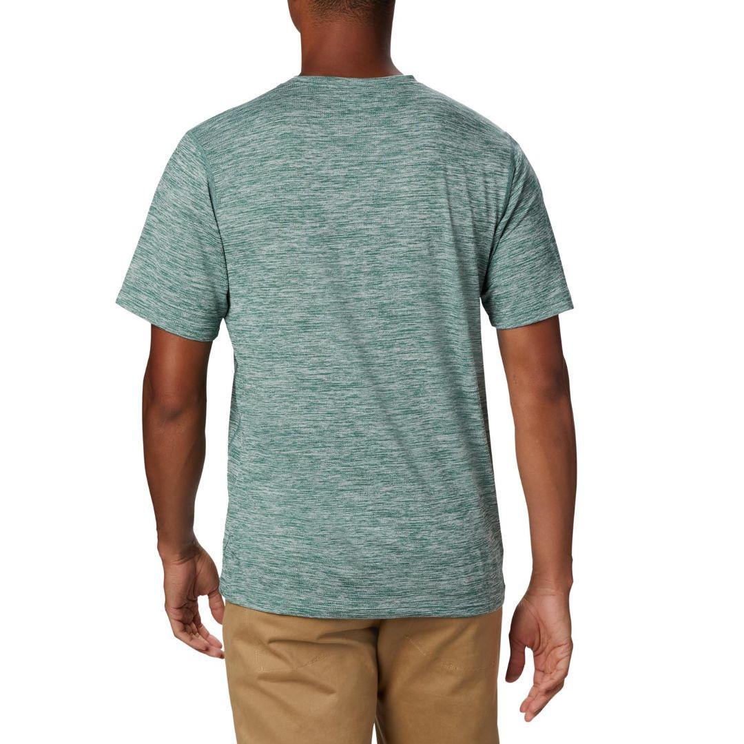 Columbia Men Green Deschutes Runner Short Sleeve Shirt - Image 6