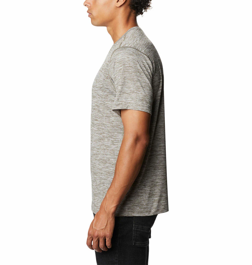 Columbia Men Green Deschutes Runner Short Sleeve Shirt - Image 2