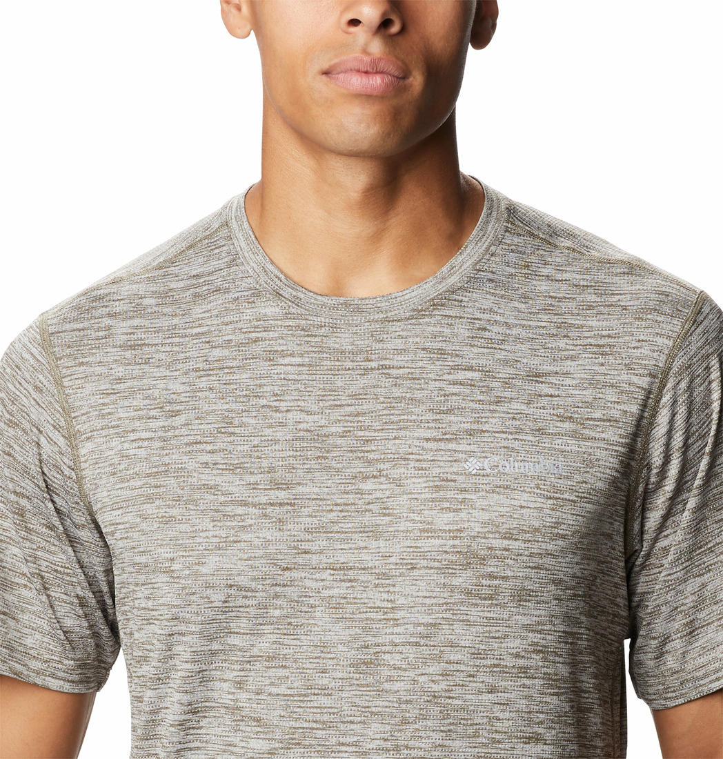 Columbia Men Green Deschutes Runner Short Sleeve Shirt - Image 4