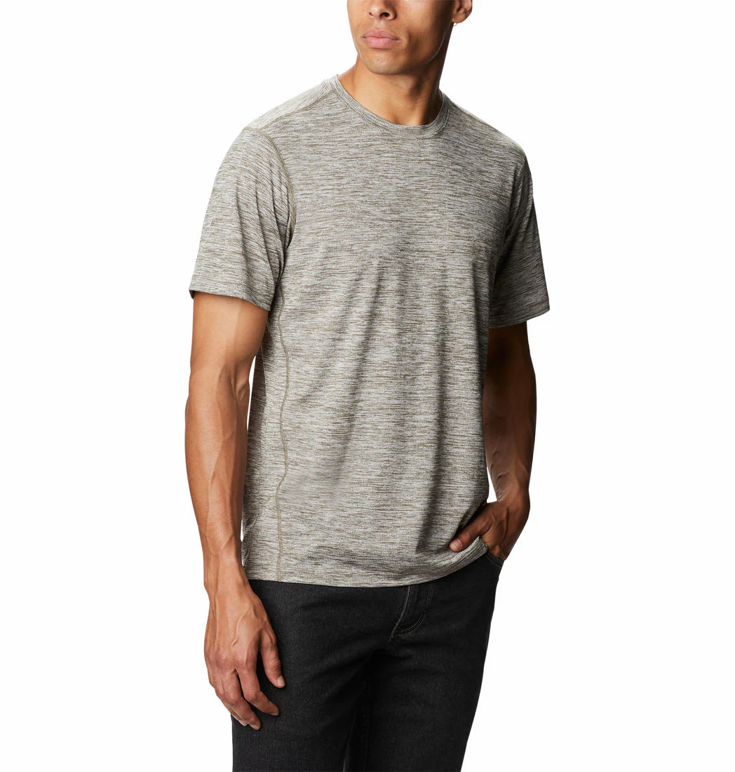 Columbia Men Green Deschutes Runner Short Sleeve Shirt - Image 5