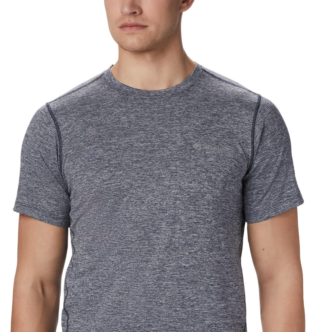 Columbia Men Blue Deschutes Runner Short Sleeve Shirt - Image 2
