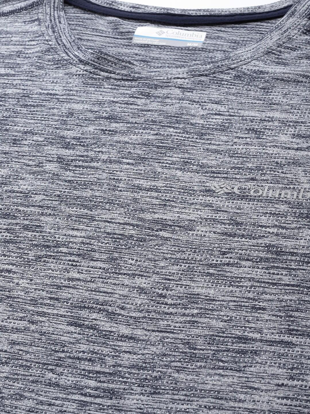 Columbia Men Blue Deschutes Runner Short Sleeve Shirt - Image 7