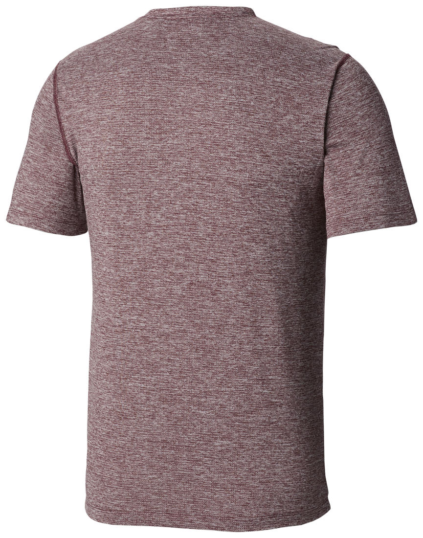 Columbia Men Red Deschutes Runner Short Sleeve Shirt - Image 2