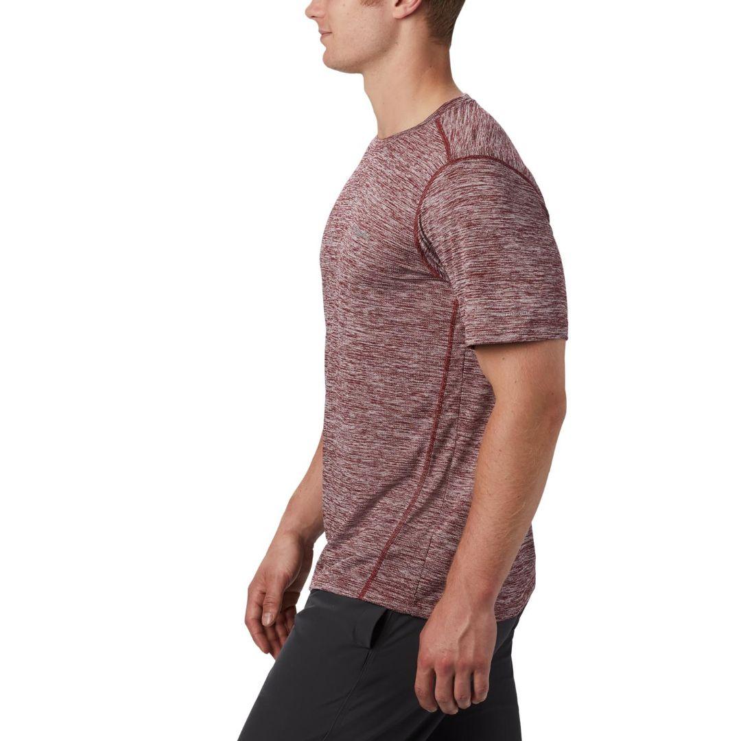 Columbia Men Red Deschutes Runner Short Sleeve Shirt - Image 4