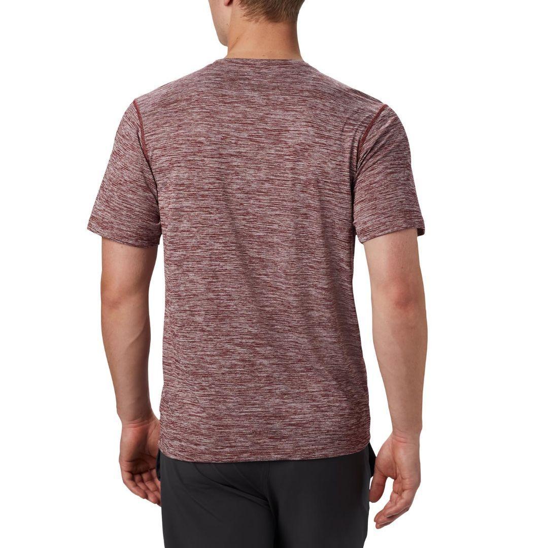 Columbia Men Red Deschutes Runner Short Sleeve Shirt - Image 6
