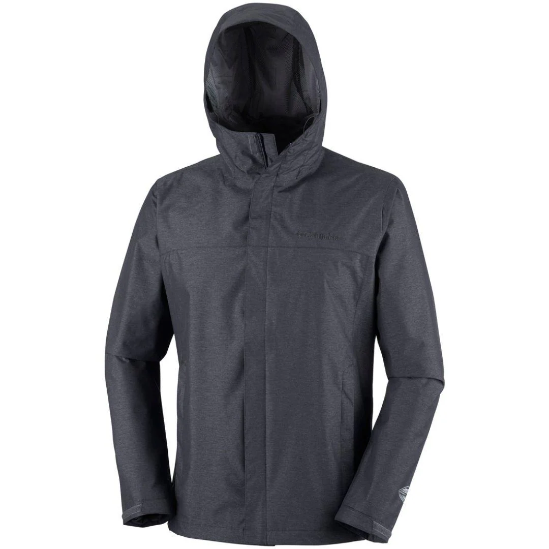 Columbia Men Black Diablo Creek Rain Shell Waterproof - Image 2