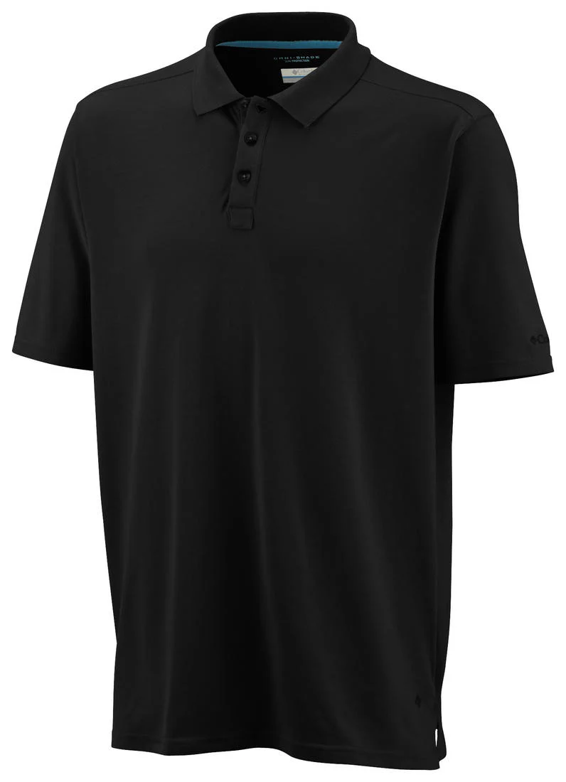 Columbia Men Black Elm Creek Polo (Sun Protection)