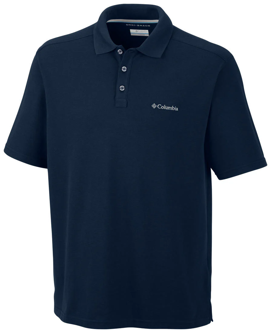 Columbia Men Blue Elm Creek Polo (Sun Protection)