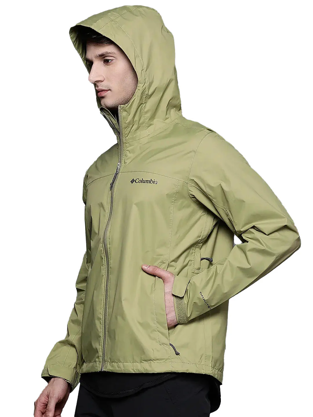 Columbia Men Green EvaPOURation Jacket Waterproof - Image 2