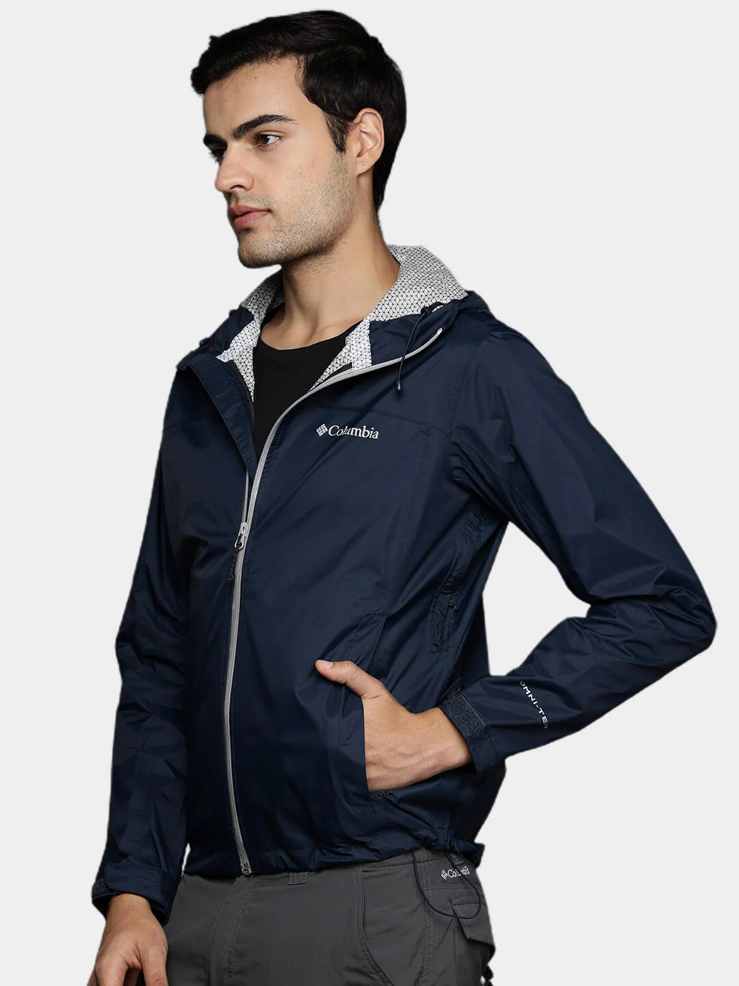 Columbia Men Blue EvaPOURation Jacket Waterproof - Image 10