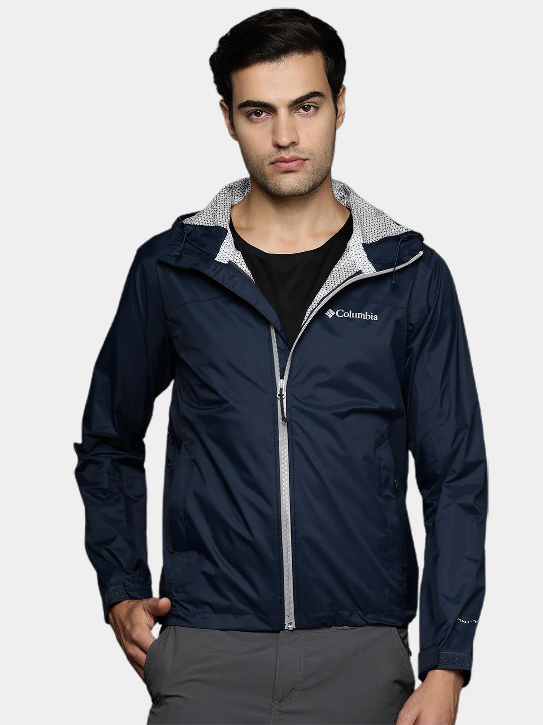 Columbia Men Blue EvaPOURation Jacket Waterproof - Image 9