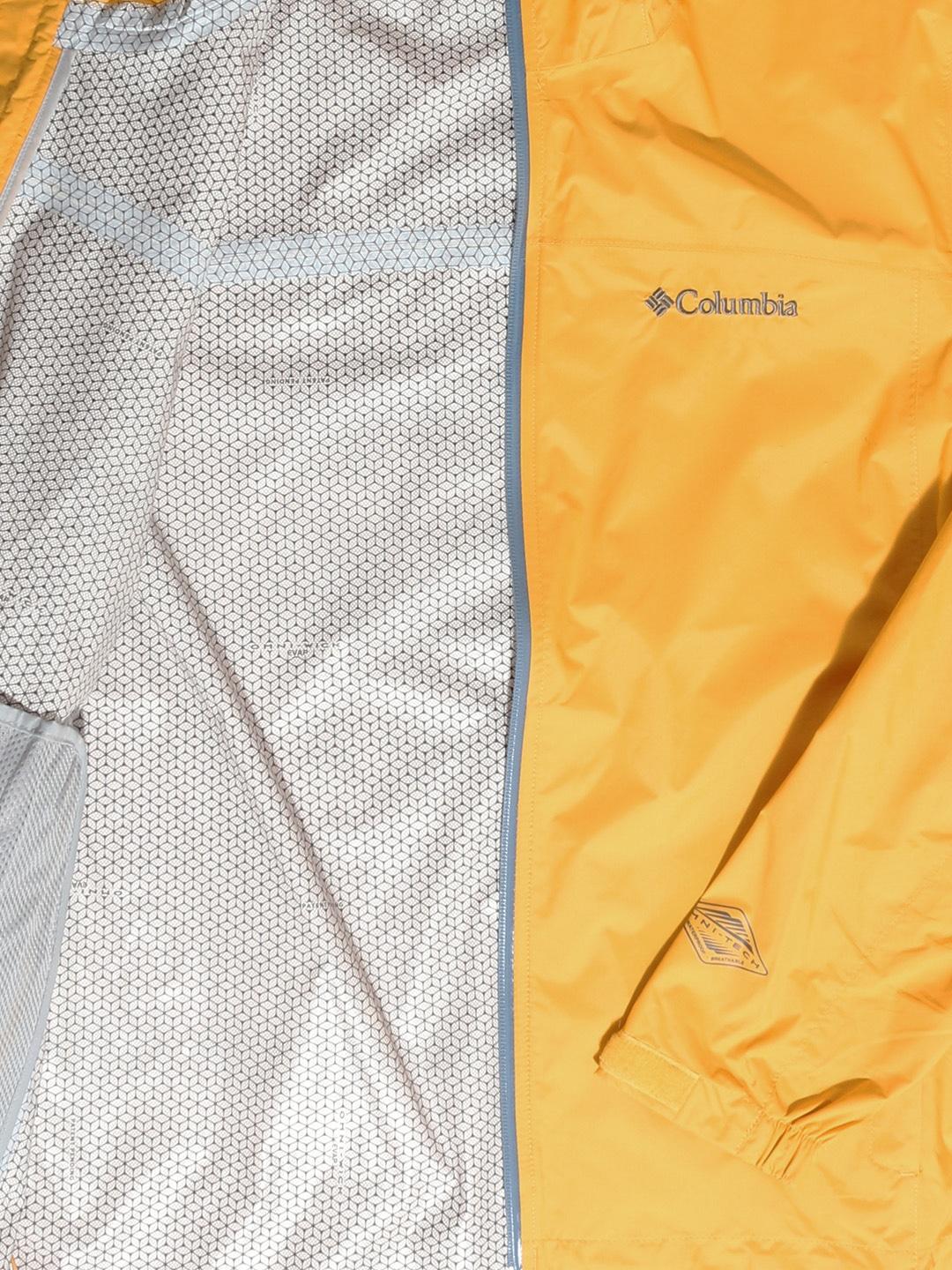 Columbia Men Yellow EvaPOURation Jacket Waterproof - Image 5