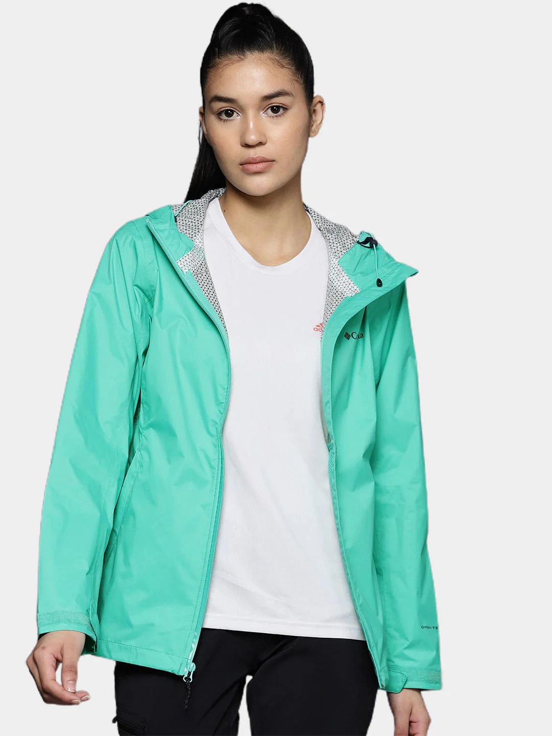 Columbia Women Green EvaPOURation Jacket Waterproof - Image 10