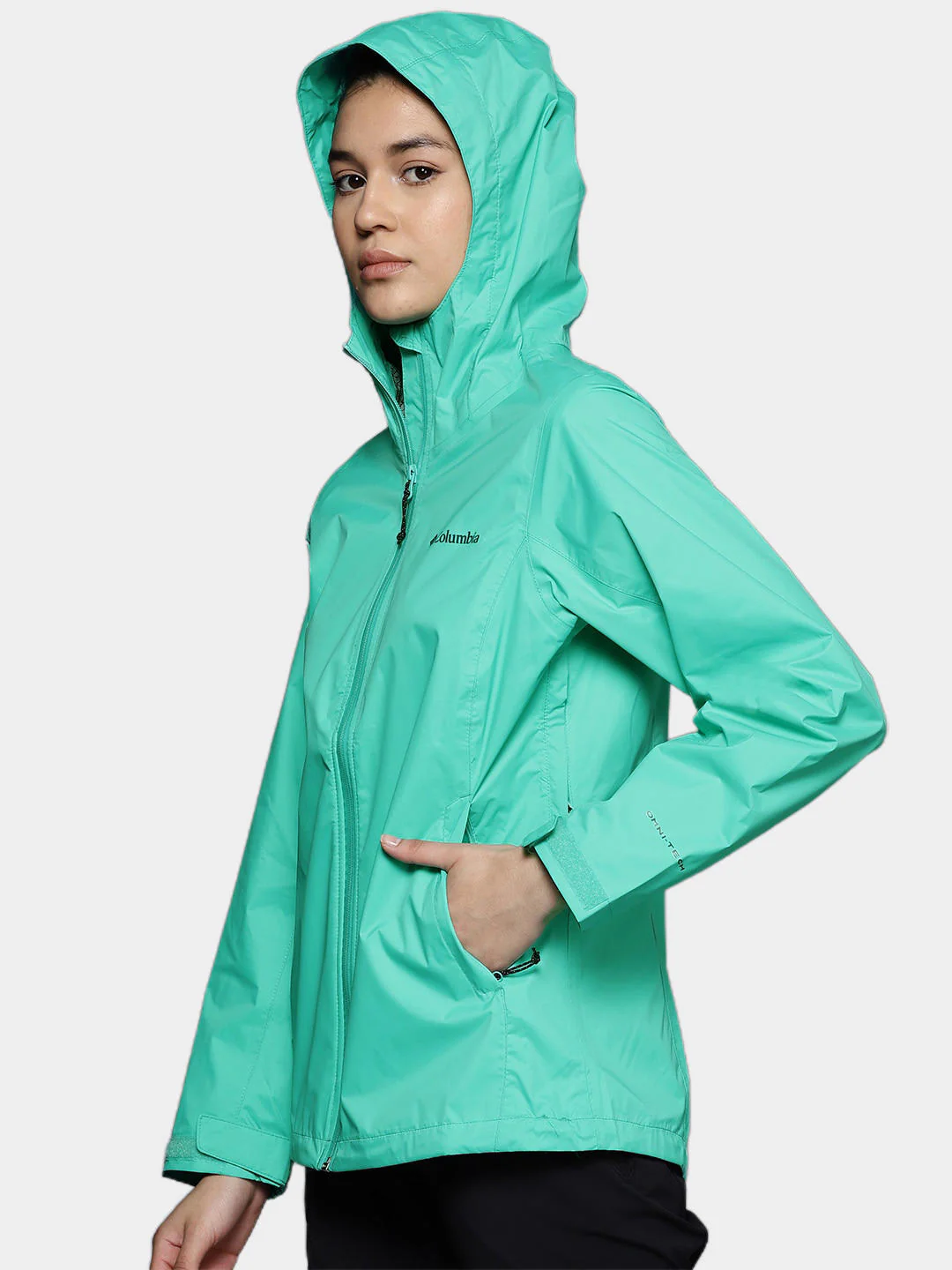 Columbia Women Green EvaPOURation Jacket Waterproof - Image 11