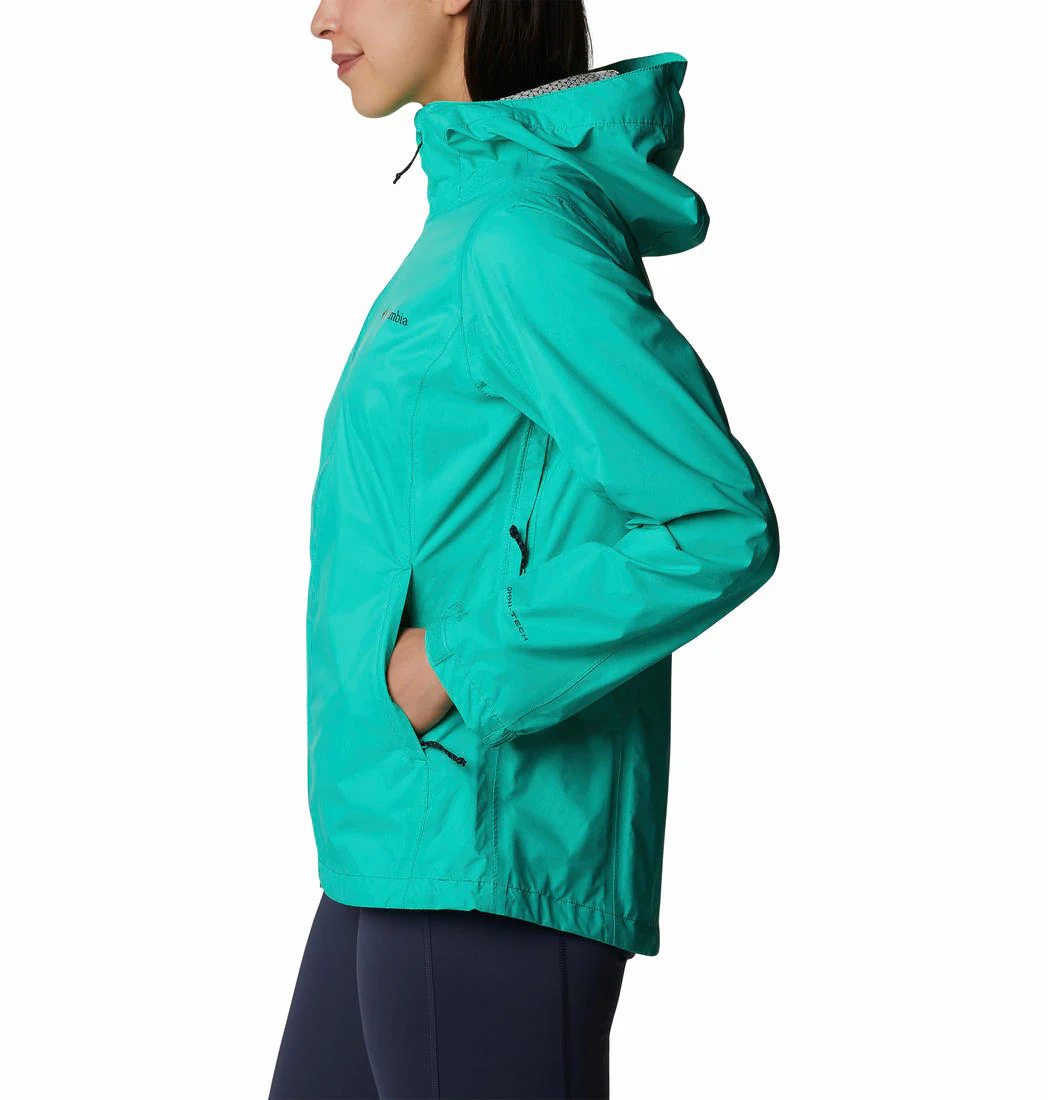 Columbia Women Green EvaPOURation Jacket Waterproof - Image 2