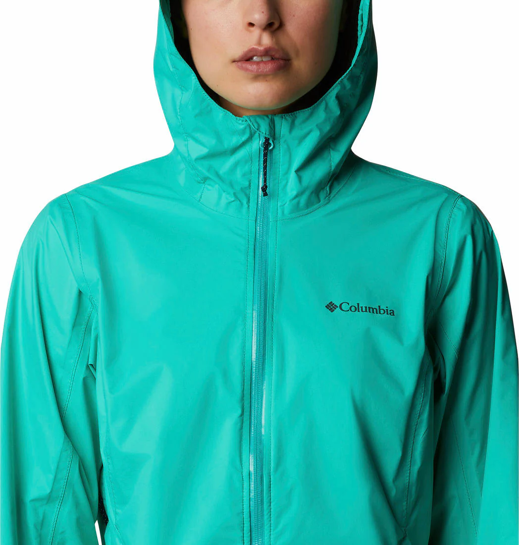 Columbia Women Green EvaPOURation Jacket Waterproof - Image 3