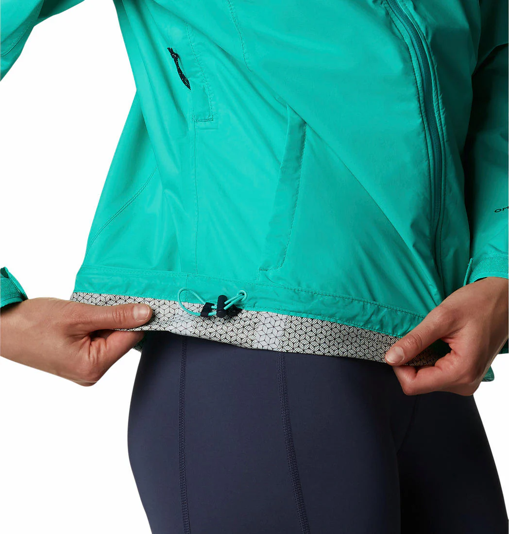 Columbia Women Green EvaPOURation Jacket Waterproof - Image 4