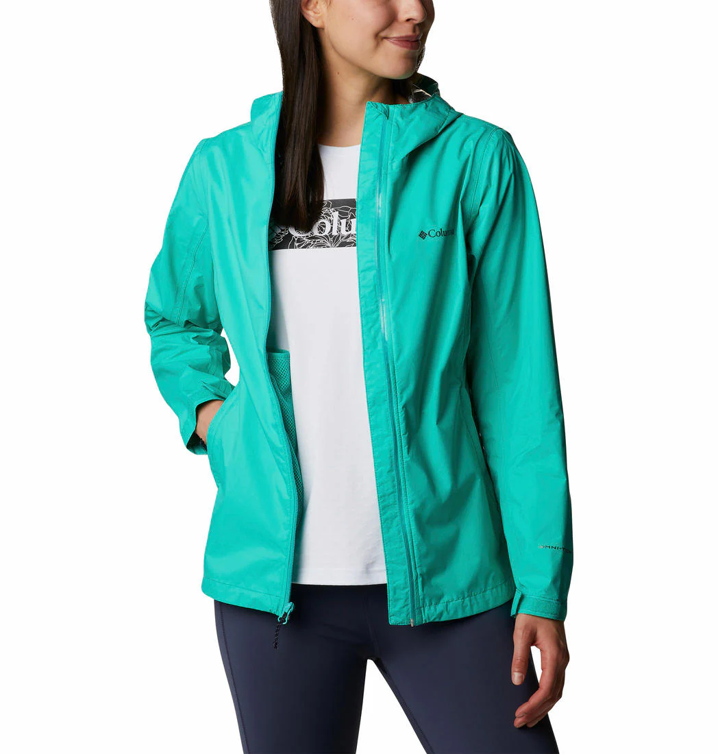 Columbia Women Green EvaPOURation Jacket Waterproof - Image 5