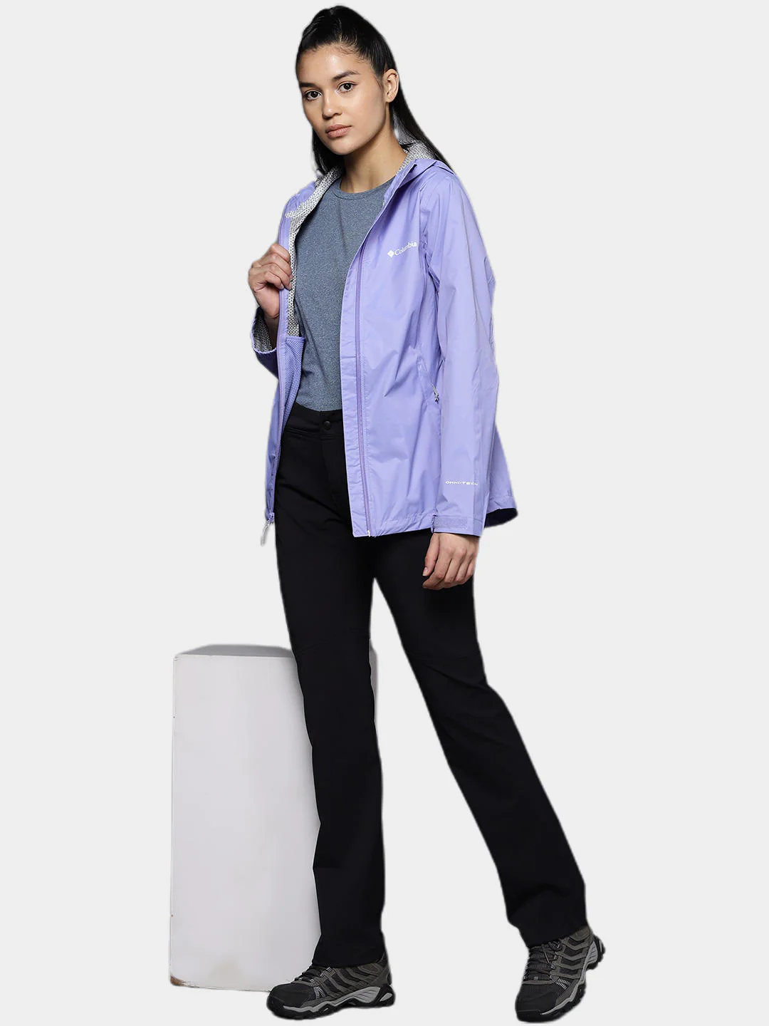 Columbia Women Purple EvaPOURation Jacket Waterproof - Image 13