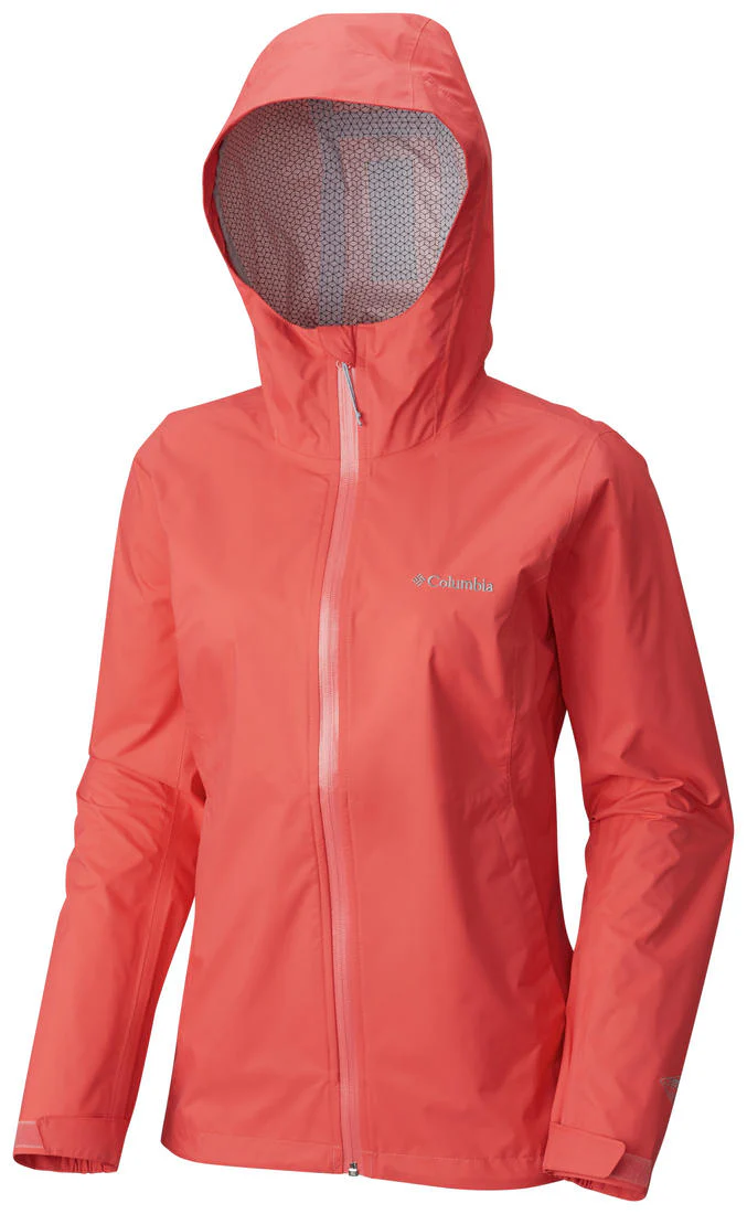 Columbia Women Pink EvaPOURation Jacket Waterproof - Image 3