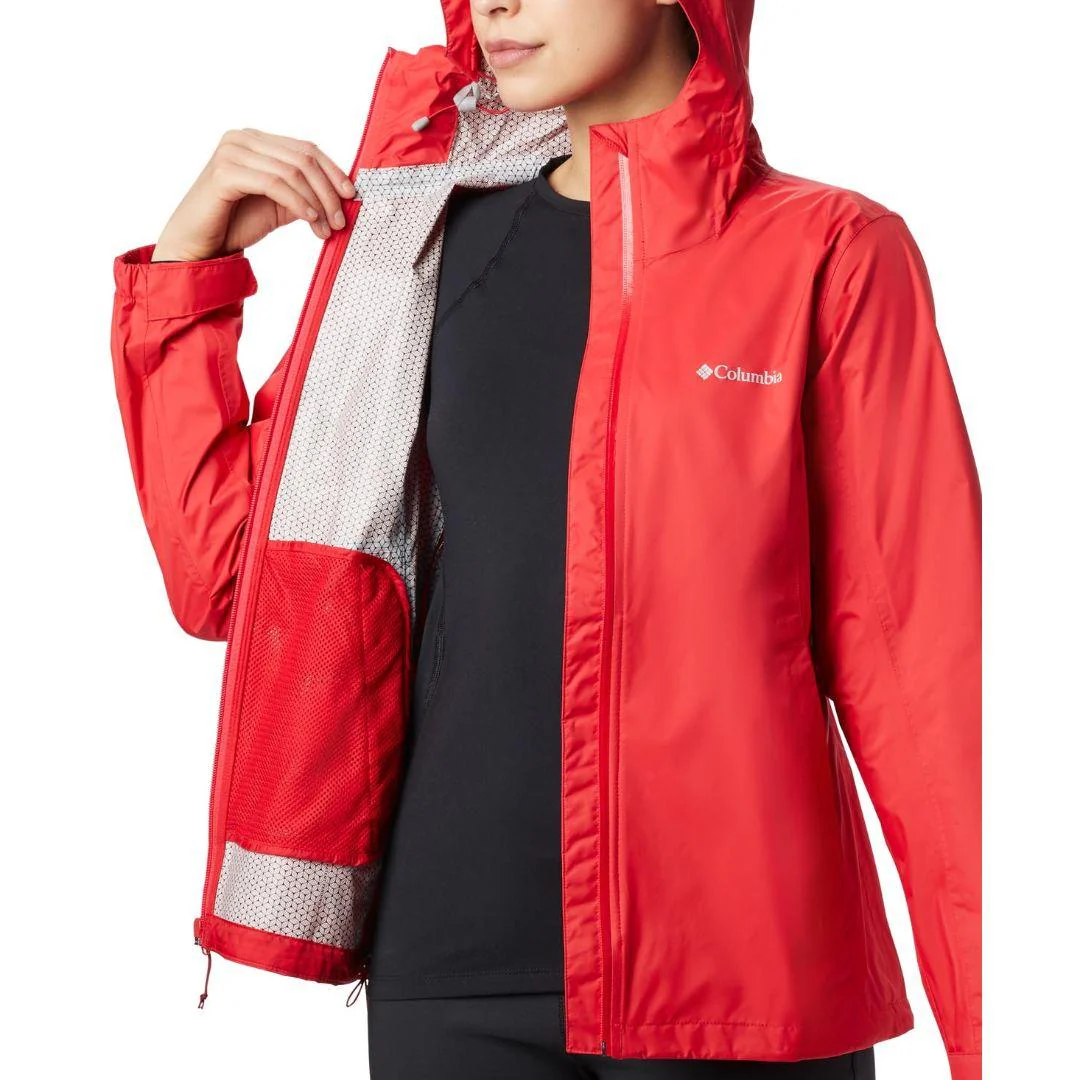 Columbia Women Red EvaPOURation Jacket Waterproof - Image 4