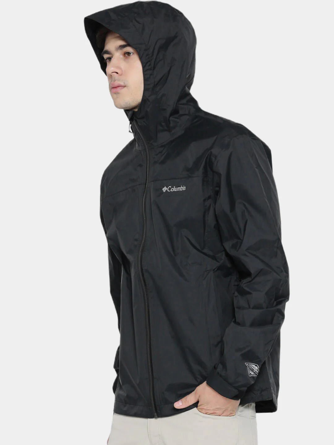 Columbia Men Black EvaPOURation Jacket Waterproof - Image 2
