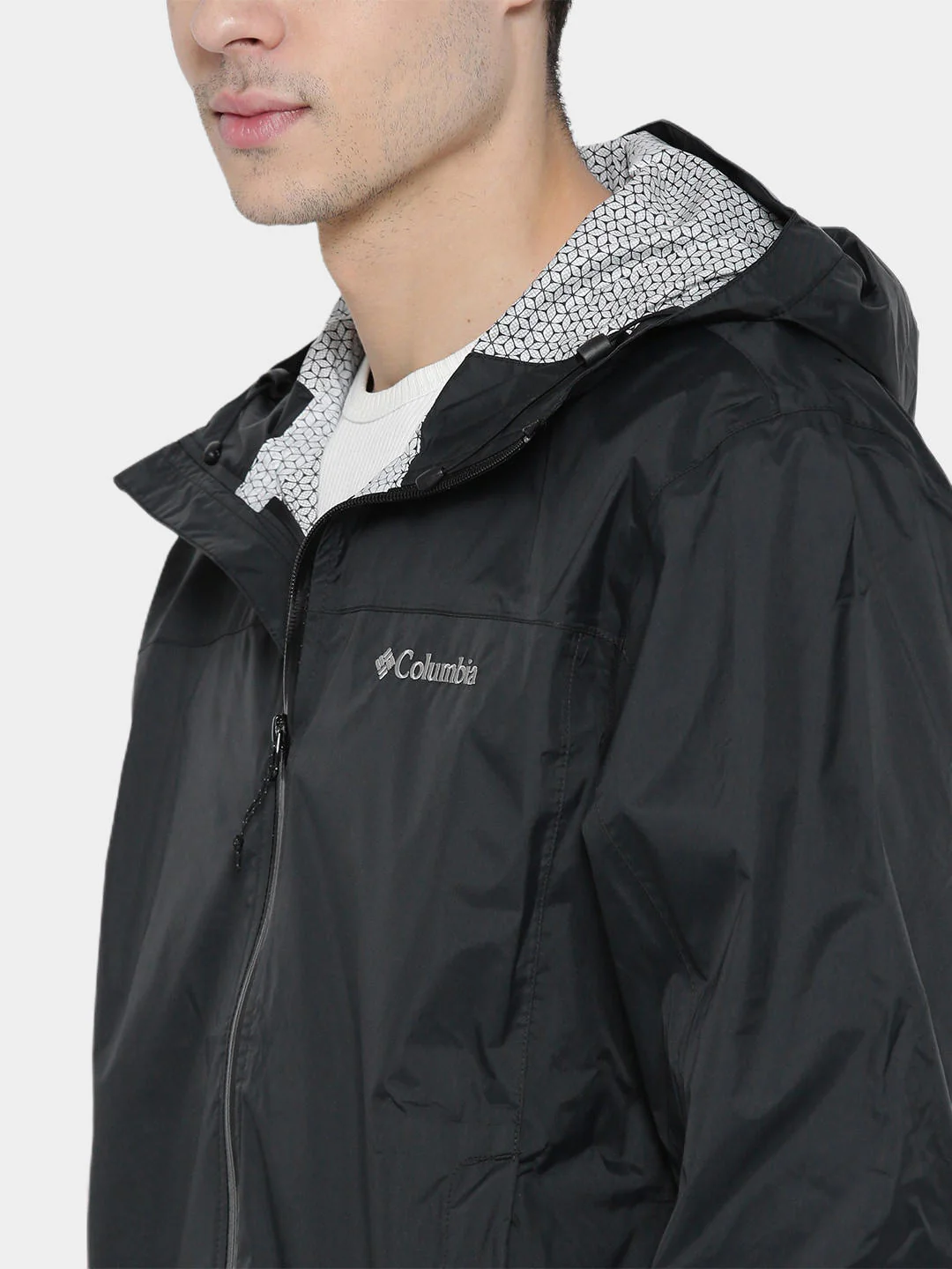 Columbia Men Black EvaPOURation Jacket Waterproof - Image 4
