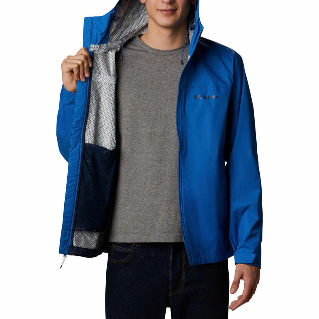 Columbia Men Blue EvaPOURation Jacket Waterproof - Image 4