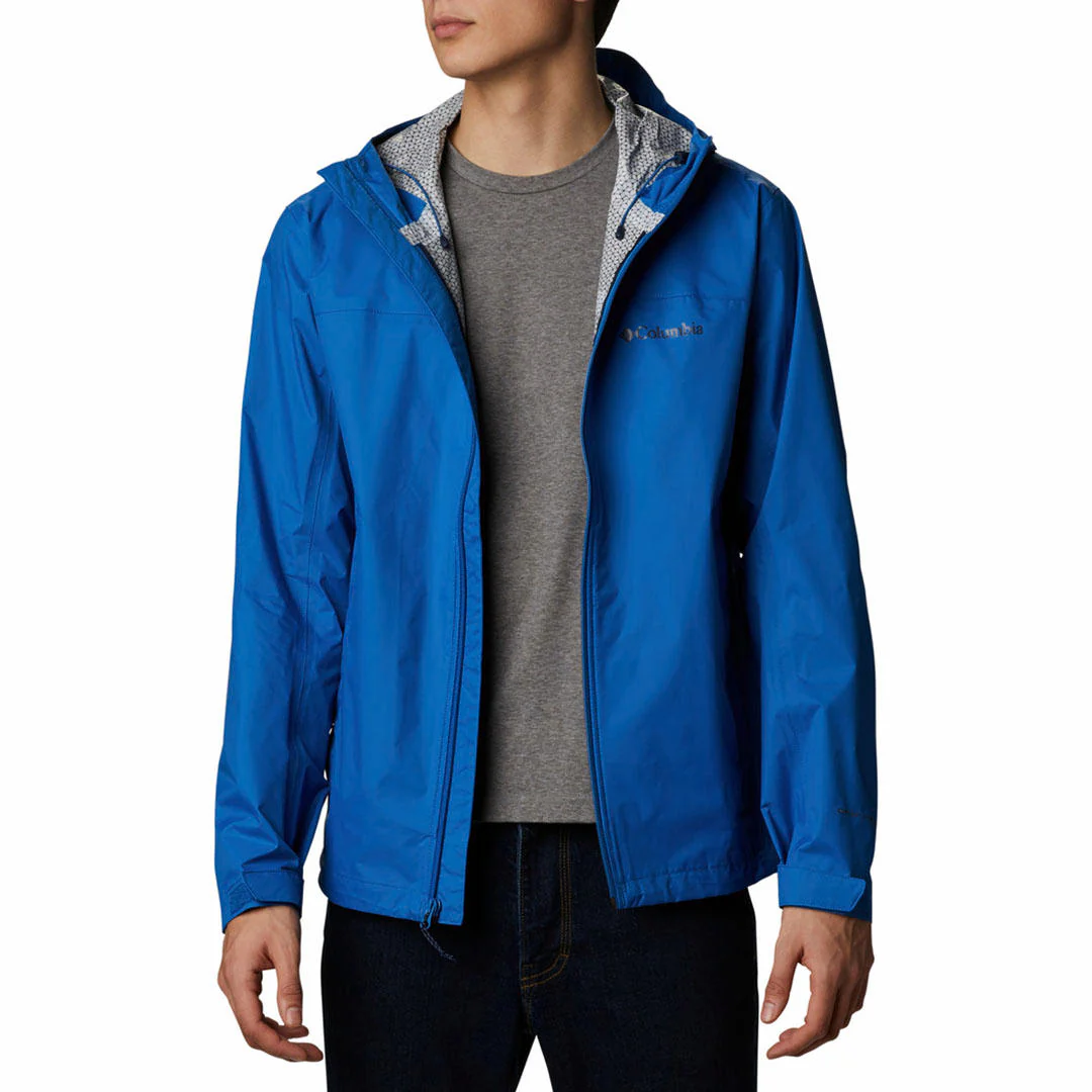 Columbia Men Blue EvaPOURation Jacket Waterproof - Image 7