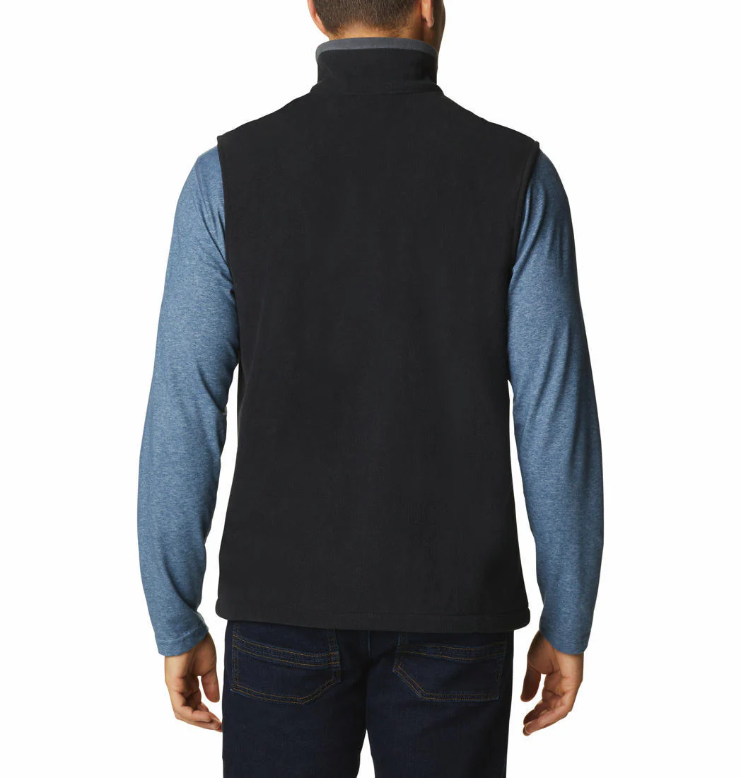 Columbia Men Black Fast Trek Fleece Vest - Image 2