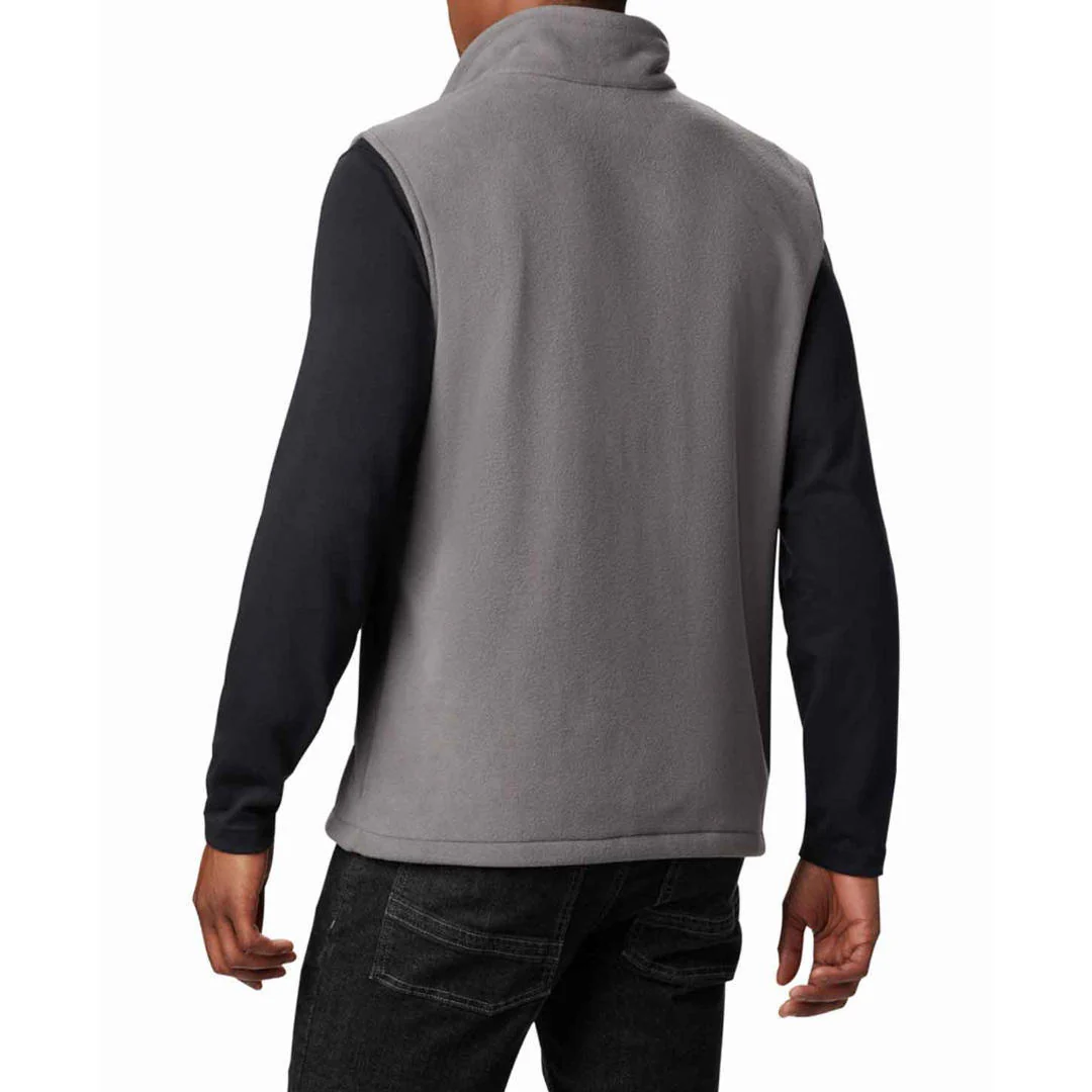 Columbia Men Grey Fast Trek Fleece Vest - Image 6