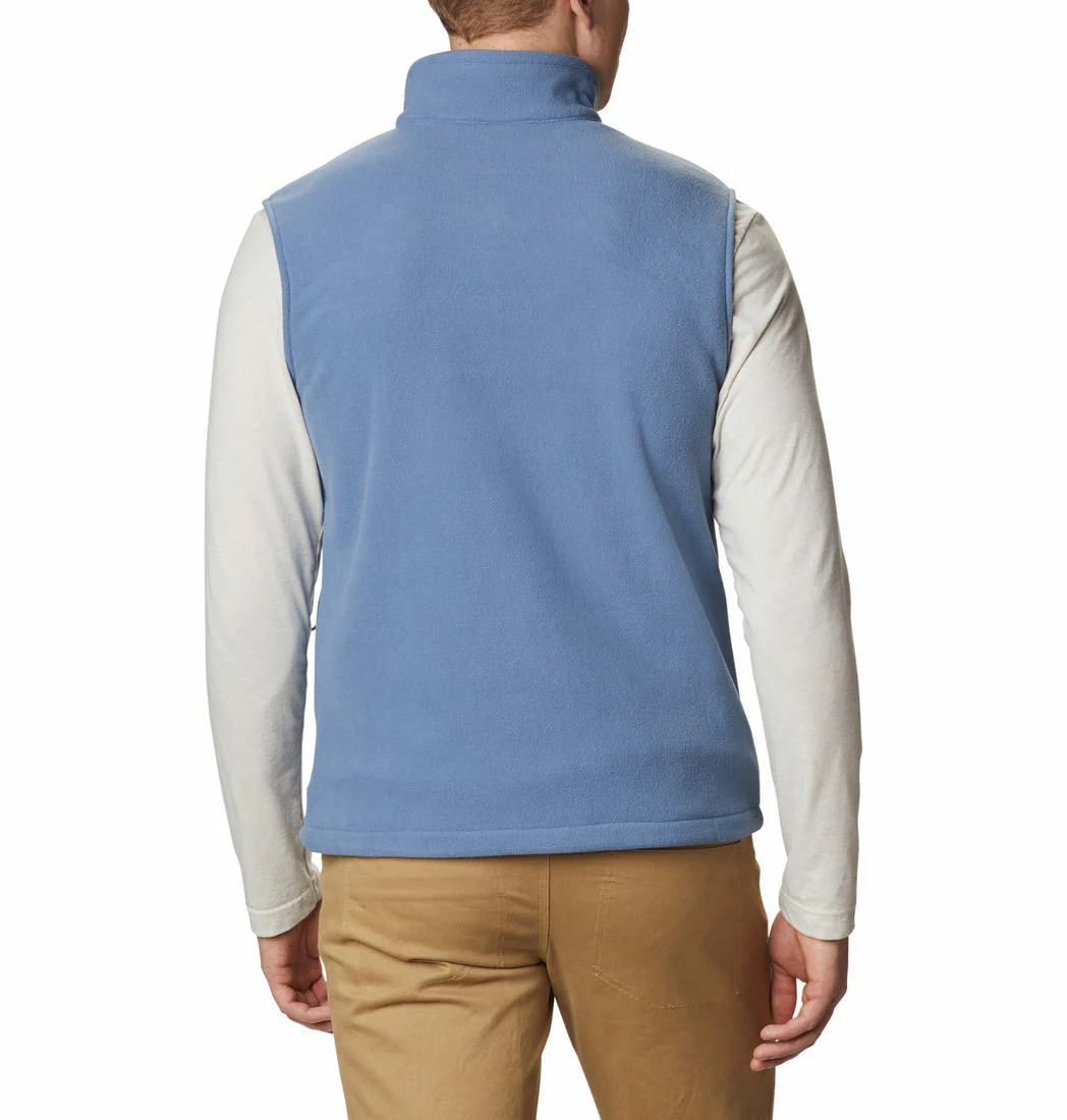 Columbia Men Blue Fast Trek Fleece Vest - Image 2