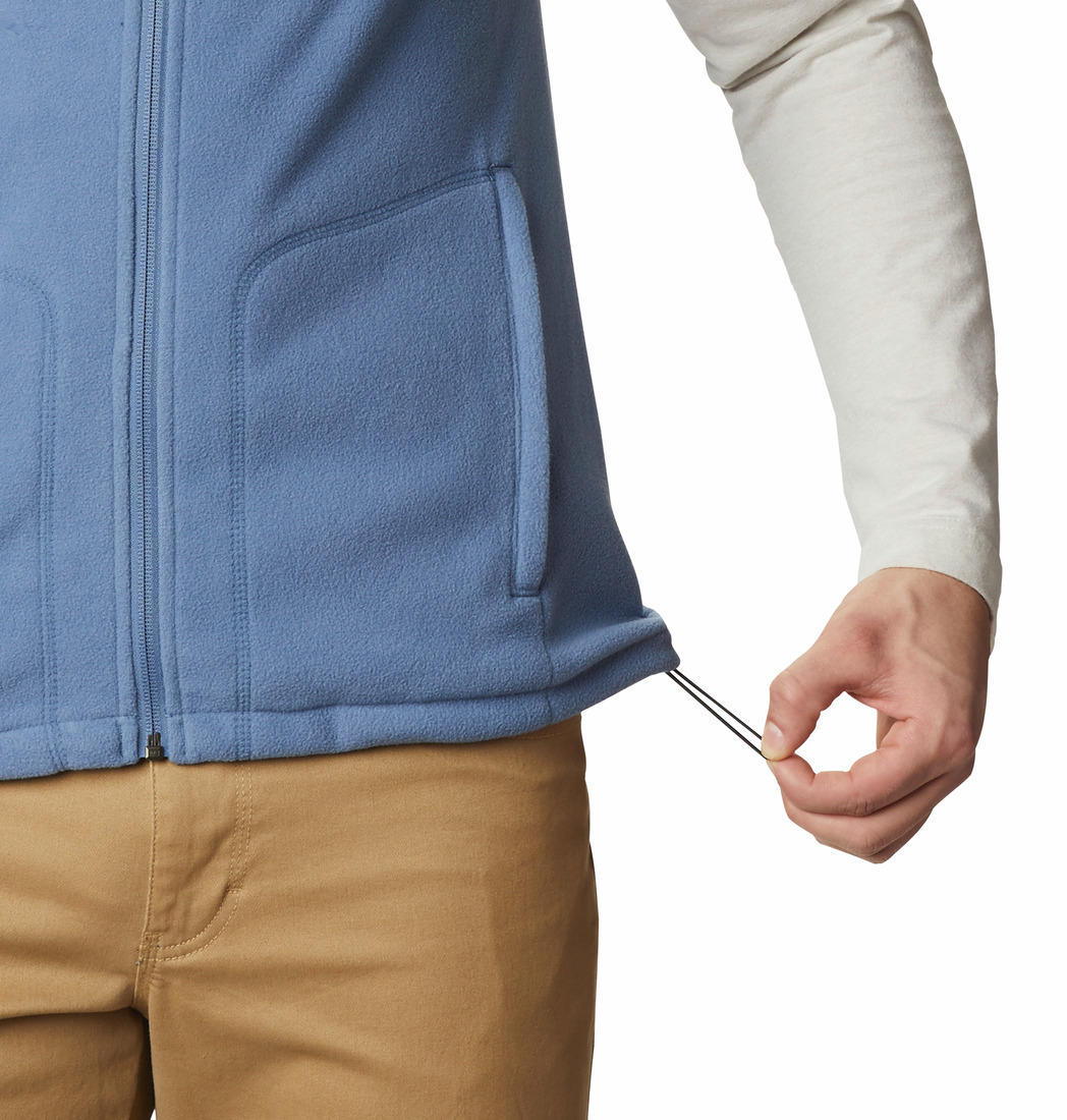 Columbia Men Blue Fast Trek Fleece Vest - Image 4