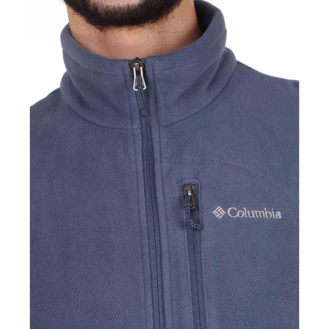 Columbia Men Blue Fast Trek Fleece Vest - Image 2