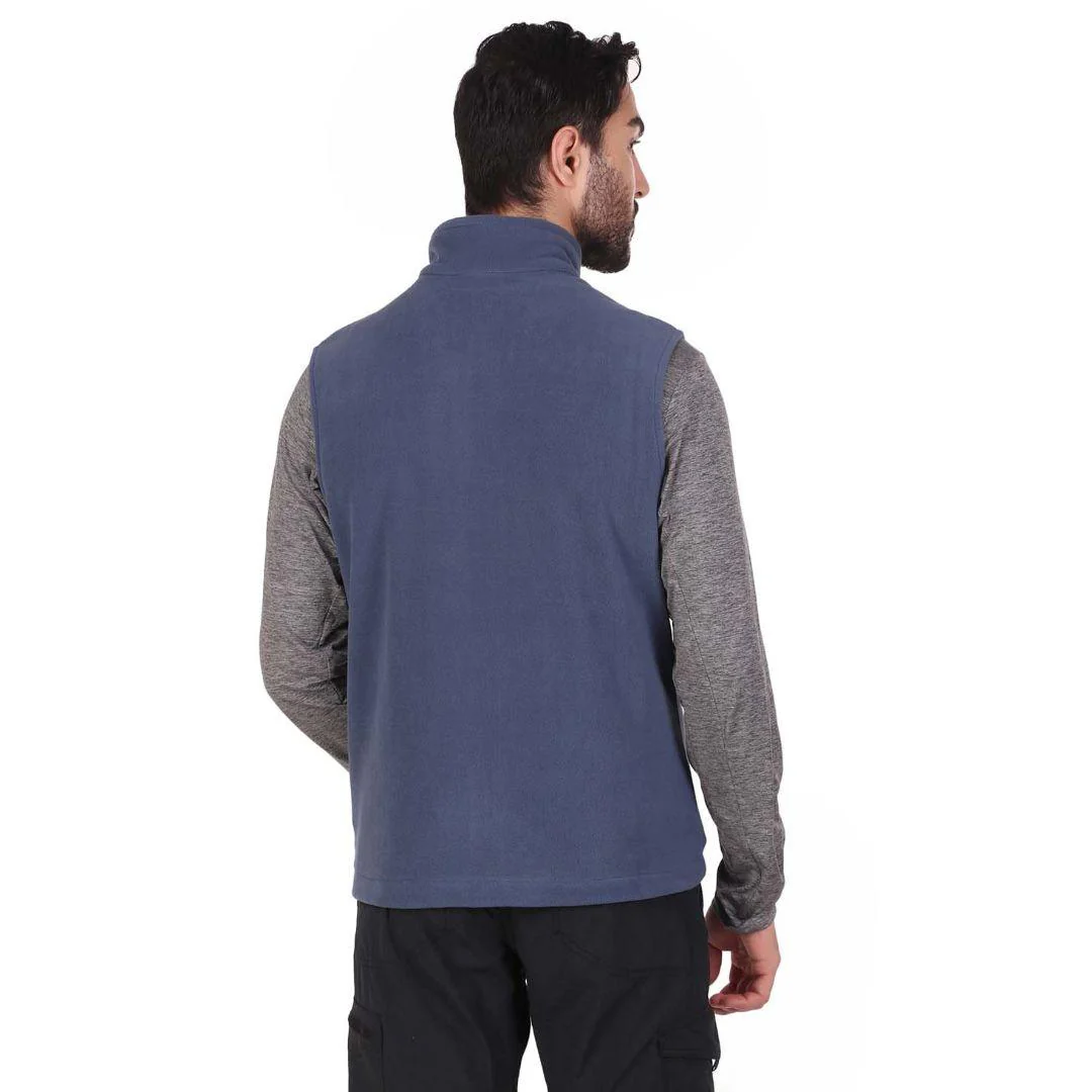 Columbia Men Blue Fast Trek Fleece Vest - Image 7