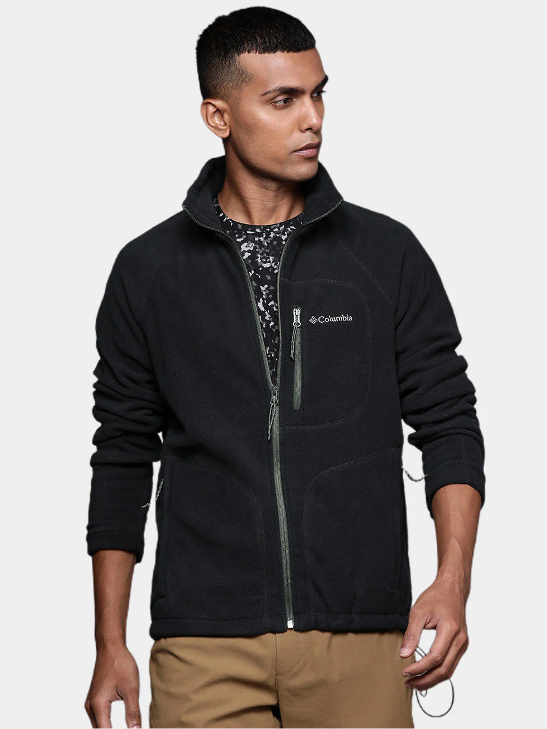 Columbia Men Black Fast Trek II Full Zip Fleece - Image 7