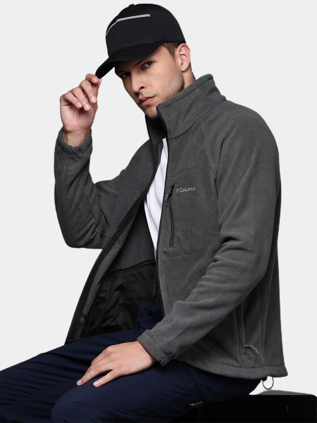 Columbia Men Black Fast Trek II Full Zip Fleece - Image 8