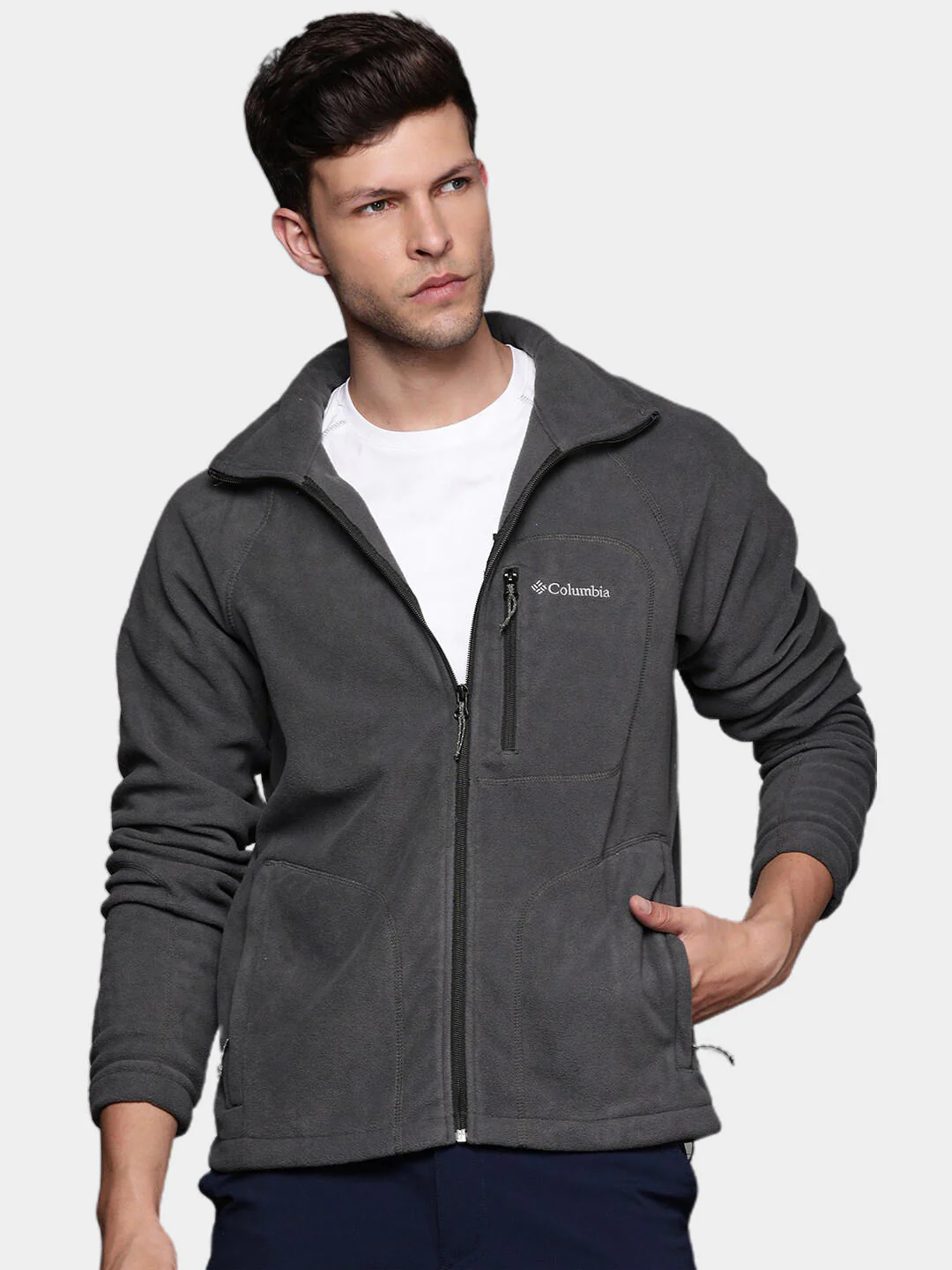 Columbia Men Black Fast Trek II Full Zip Fleece - Image 9