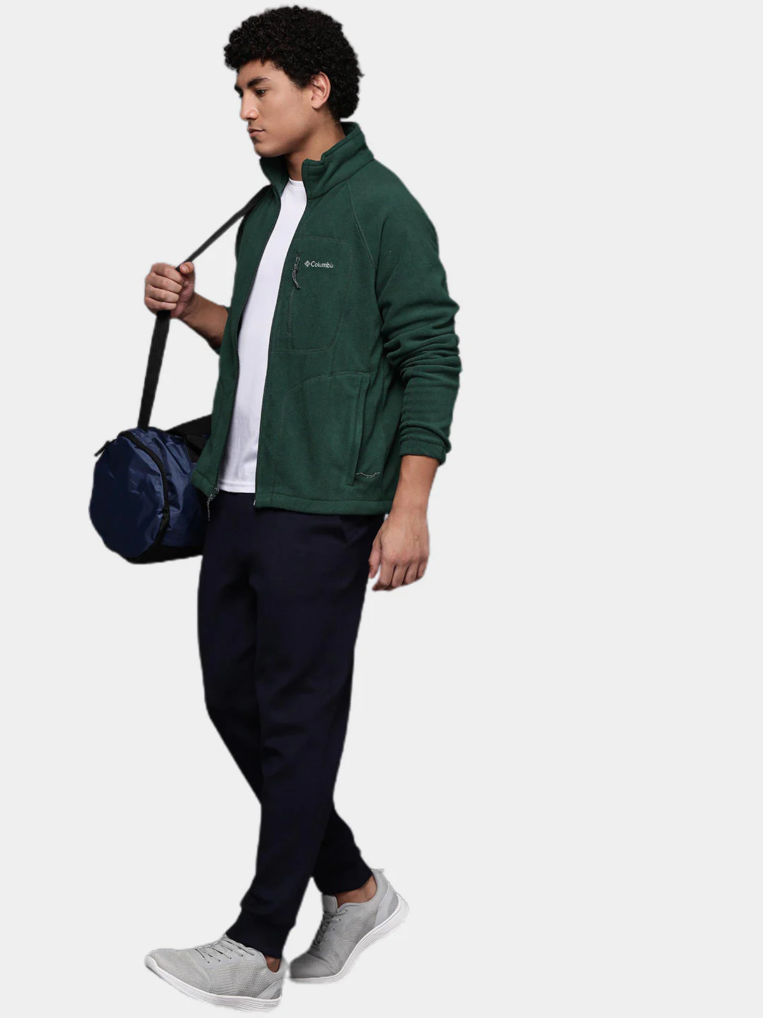 Columbia Men Green Fast Trek II Full Zip Fleece - Image 10