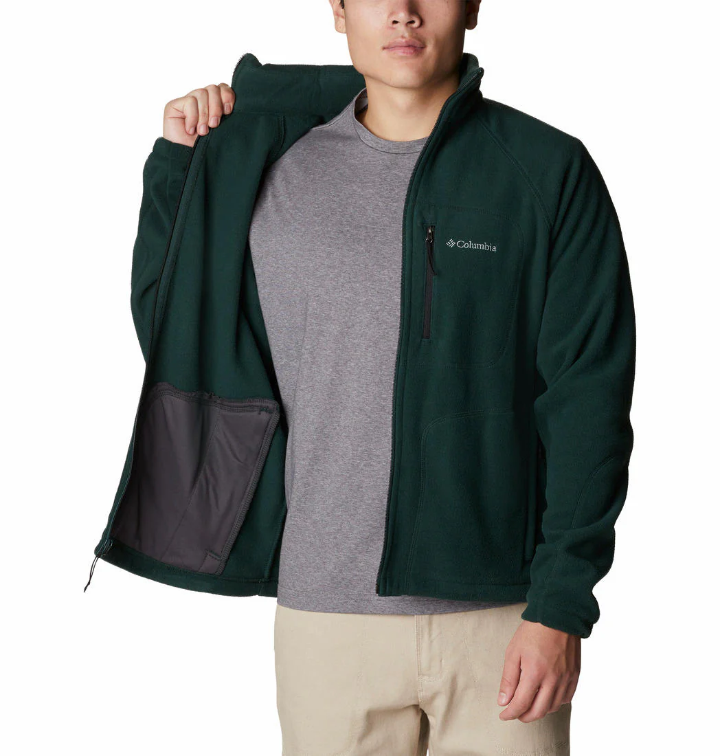 Columbia Men Green Fast Trek II Full Zip Fleece - Image 4