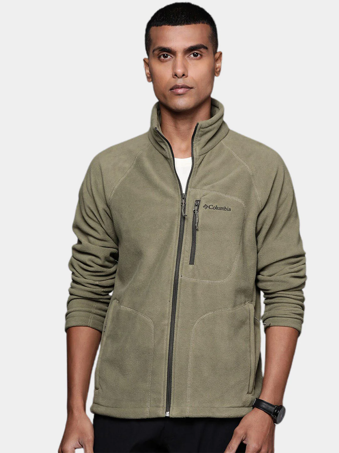 Columbia Men Green Fast Trek II Full Zip Fleece - Image 8